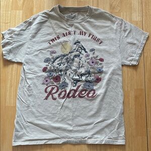 Vintage Rodeo Graphic Tee - Cream
